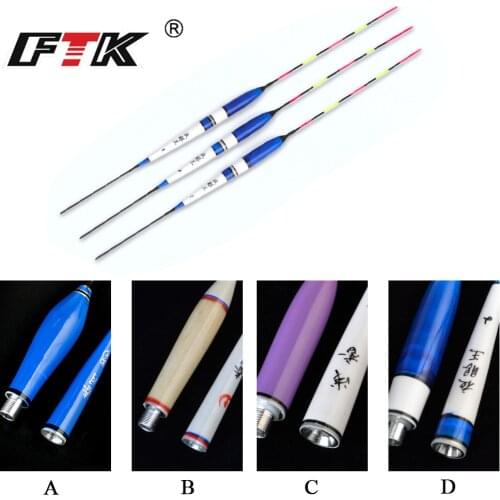 FTK Fishing Float LED Electric Float 4 styles Mix Size Luminous Electronic Float Without Battery Float Light For Fishing Tackle