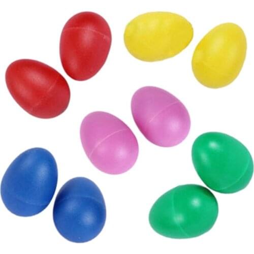 10 Pack Plastic Percussion Musical Instrument Toys Egg Maracas Shakers