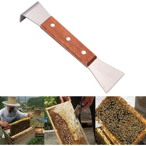 IN STOCK ! Wooden handle Honey shovel Scraper beekeeper Uncap fork scratcher Honey knife extractors Beekeeping supplies Bee Tool