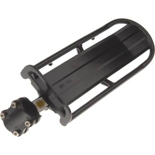 Extendable Aluminum Alloy MTB Bike Bicycle Quick-Release Rear Seat Post Rack Cargo Carrier - Black