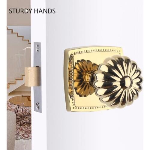 Modern Zinc Alloy Bathroom Door Lock Interior Keyless Door Handle Locks Bedroom Silent Security Gate Lock Furniture Hardware