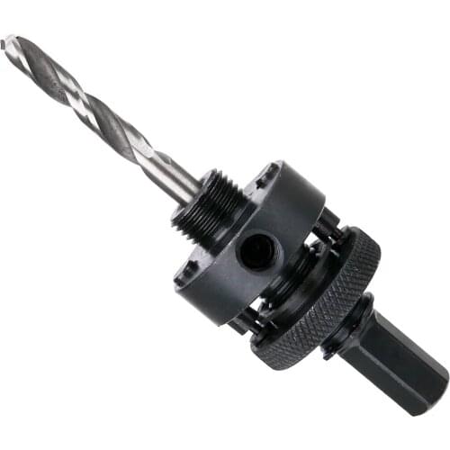 1pc Hard Steel Hex Shank Hole Saw Arbor Mandrel 120mm Hole Saw Arbor Center Rod with Drill Bit for Metal Cutting Power Tools