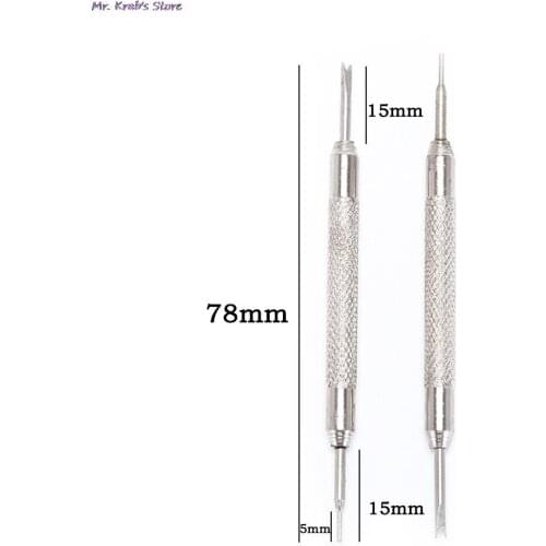 2pcs Multifunctional Watch Band Opener Strap Replace Special Tools Watchband Longevity Ear Batch Headed Lugs Jewelry Tools 78cm