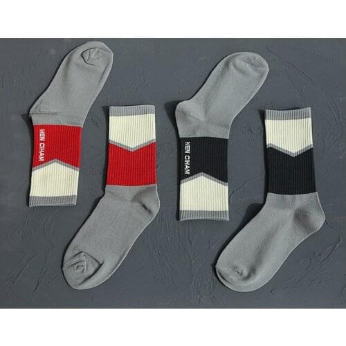 6pairs Womens socks men Socks Cigarette Case Joint Autumn Skateboard Gray Cotton Stockings Funny Skater Soccer Streetwear