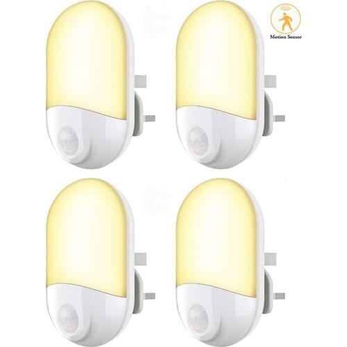 Wireless Led Night Lamp Body PIR Infrared Motion Sensor Night Light For Baby Kids Bedroom Emergency LED Lamp 4 pack