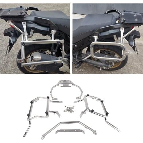 For Suzuki DL650 Motorcycle Stainless Steel Accessories Modification Rear Shelf Quick-release Side Box Bracket Tail Box Bracket