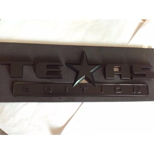 Black TEXAS EDITION Emblem Badge Sticker