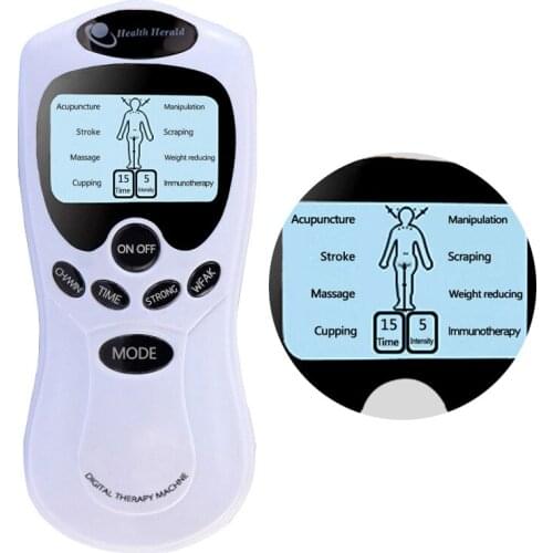 Digital Electric Muscle Stimulator EMS Meridian Massager Back Body Acupuncture Multifunctional Physiotherapy Massager Machine