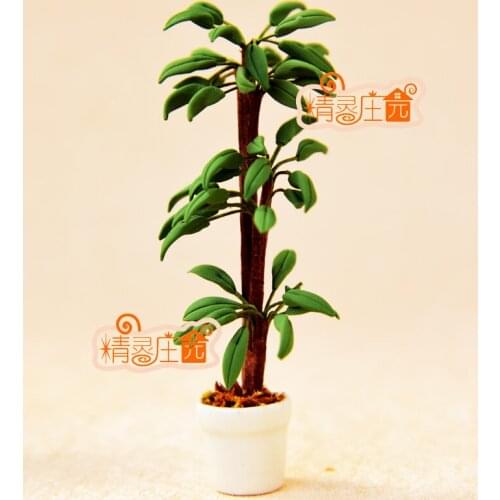 G05-X4426 children baby gift Toy 1:12 Dollhouse mini Furniture Miniature rement-green tree Brazilwood