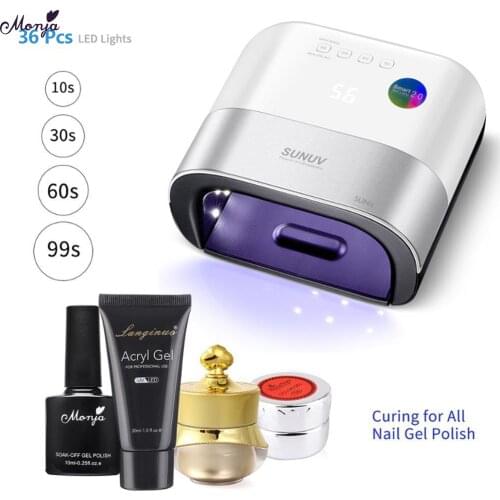 Intelligent Nail Dryer 48W Nail Gel Fast Curing UV LED Lamp Smart Invisible Display Timer Auto Sensor Nail Drying Machine