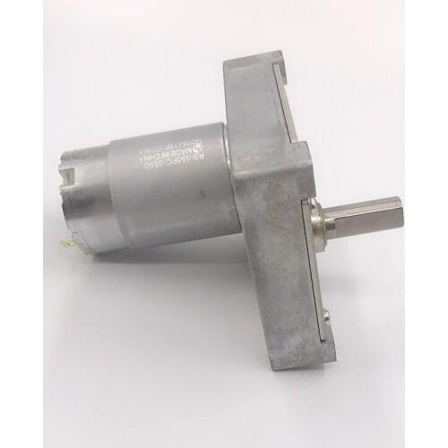 Mabuchi RS555-3550 7-shaped Gearbox Gear Mute Motor DC 6V-12V 70RPM Slow Speed High Torque 9.5mm D-shaft