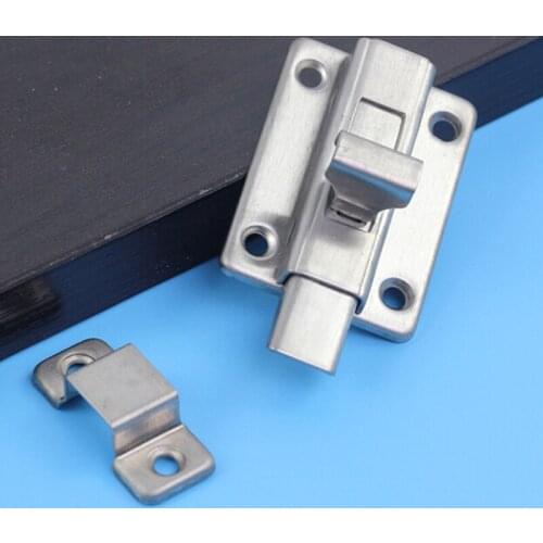 Stainless Steel 2/3/4 inch Small Latches Buckles Sliding Lock Barrel Bolt Security Anti-Theft Door Deduction Door Bolts Hardware