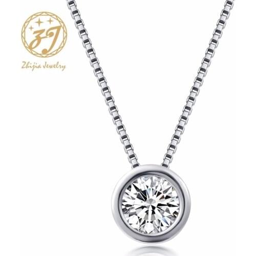 Trendy Charm Necklaces for Women Girl Shine Zircon Transparent Fishing Line Short Chain Pendant Choker Neckalce Jewelry Gift