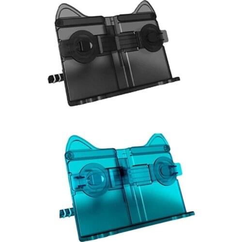 Cartoon Adjustable Reading Stand Exquisite Clear ABS Adjustment Folding Reading Stand 2 Fixed Page Clip for Home Office