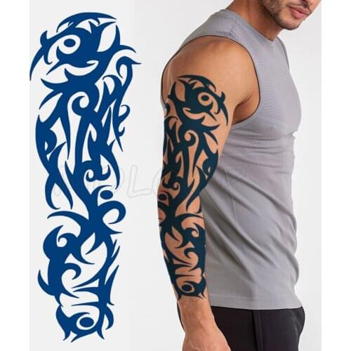 Juice Tattoo Sticker Totem Vine Design Stickers Full Arm Body Art Fake Tatoo Keep about 15 Days