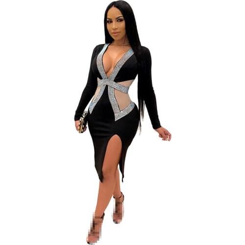 Dress dresses for women 2021 evening party dresses fall clothes for women 2021 long sleeve dress sexy party dresses wholesale