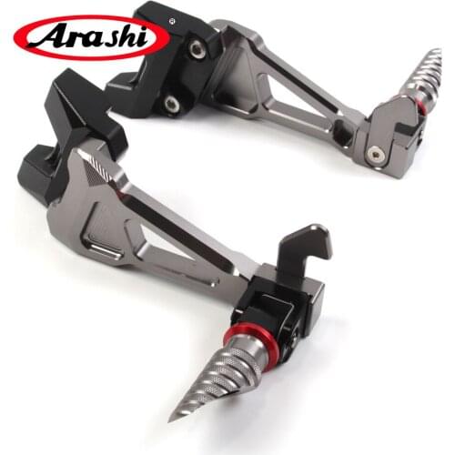 Arashi Passenger Footpegs For YAMAHA YZF R6 2006-2016 Rear Foot Pegs Rearset YZF-R6 Motorcycle Accessories 2012 2013 2014 2015