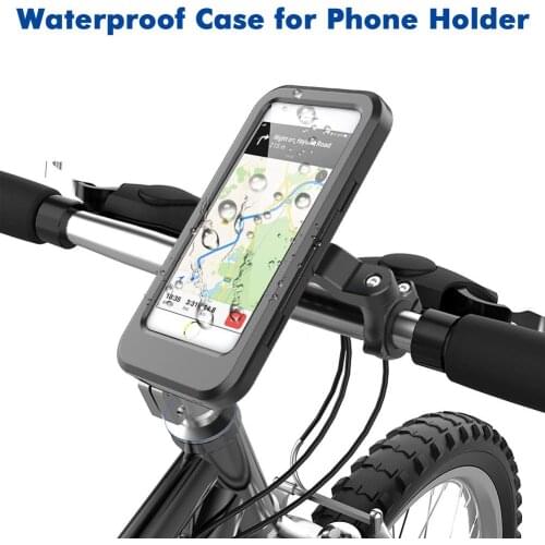 Adjustable Waterproof Bicycle Phone Holder Universal Bike Motorcycle Handlebar Cell Phone Support Mount Bracket for Iphone