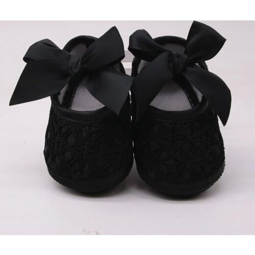 TELOTUNY shoes for baby bon Newborn Baby Girls Cute Lace Flower Print Toddler Soft Soled Non-slip Bowknot Footwear Crib Shoes