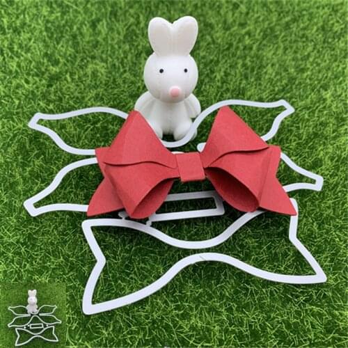 Bowknot Holiday Decoration Clothes Decoration Hand Embossed DIY Album Greeting Card Scrapbook Metal Cutting Mould