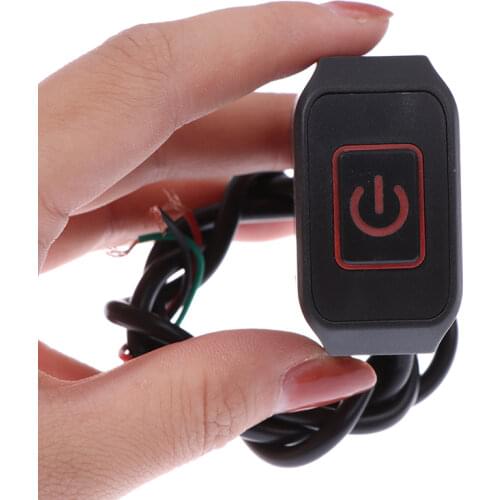 7/8'' 22mm Motorcycle Handlebar Switch Momentry Buttton For Electric Star Kill Waterproof Control Switch Button with LED light