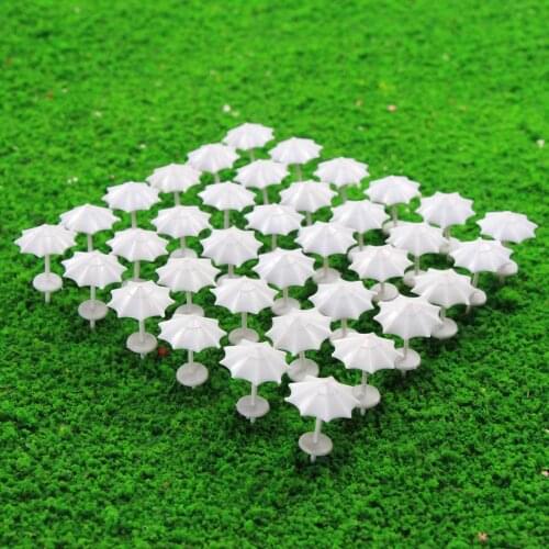 24pcs Model Train Railway Sun Umbrella Parasol 1:50-1:200 O OO TT N Z Scale Garden Sea Beach TYS12 Plastic Model Umbrella