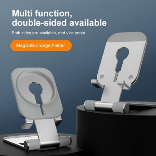 2IN1 Adjustable Phone Stand Holder For Magsafe Iphone 12 Pro Max Samsung Xiaomi Foldable Desk Phone Stand Support Ipad Tablet