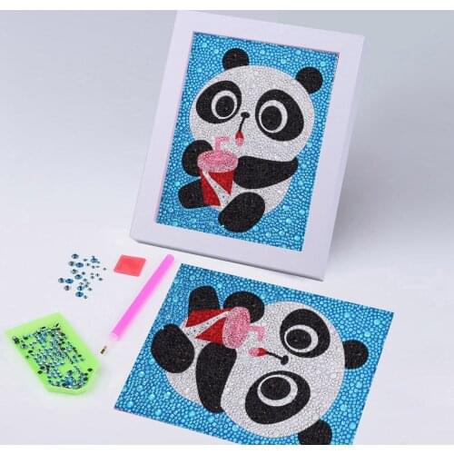 5D DIY Diamond Painting Special Daimond Accessories Diamond Embroidery Animal Panda Full Rhinestone Diamond Mosaic Kid Gift