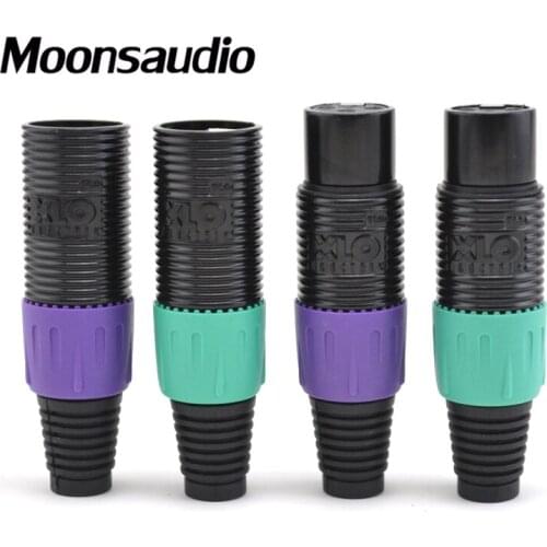 4pcs XLO Reference 24K gold plated XLR plug Balance jack for XLR audio Interconnect Cable