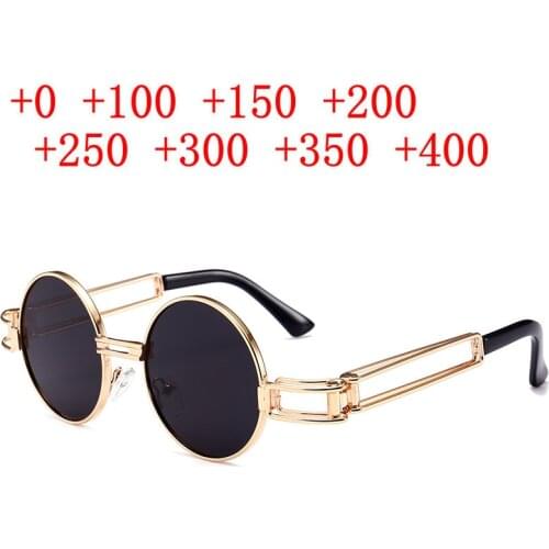 Bifocal Reading Glasses Sunglasses With Diopter +1+3.5 Women Men Fashion Dual-purpose Multifocal Round Presbyopic Eyeglass NX