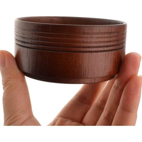 Wooden Shaving Bowl Large Capacity Barber Male Face Beard Cleaning Soap Bowl for Mens Shaving Brush Shaving Mug Cup Tool