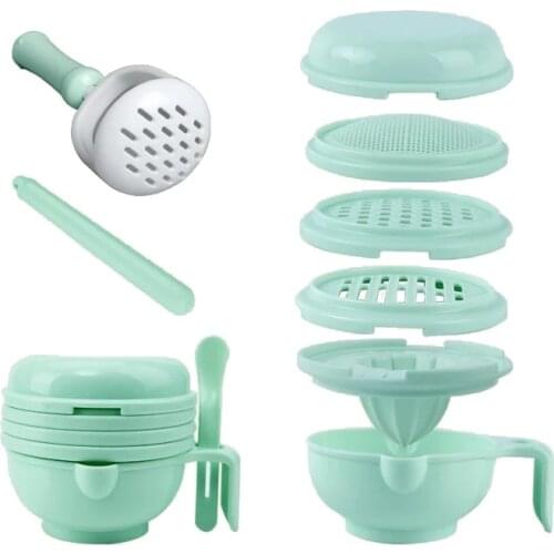 Baby Food Supplement Grinding Bowl Manual Food Complementary Food Mixer Baby Solid Food Tools Set Baby Plate Baby Feeding