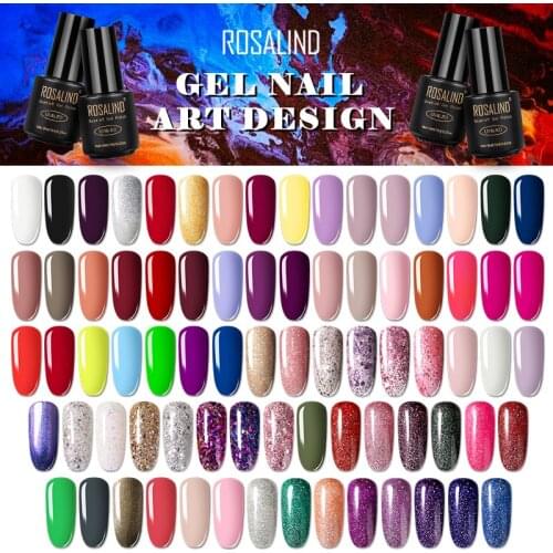 ROSALIND 7ML Nail Polish Gel Varnish Hybrid UV For Manicure Off Gellak White Prime Nail Art gel Extension nail polish