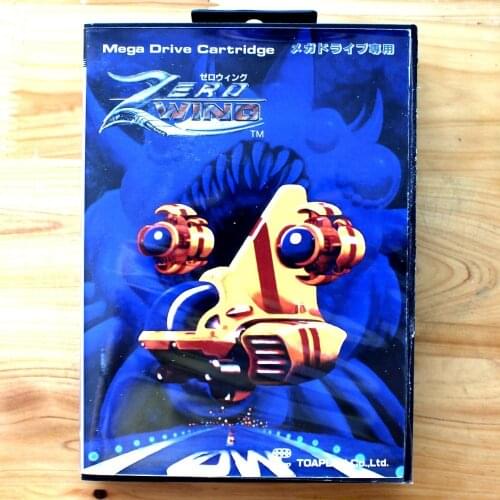 Zero Wing 16 Bit SEGA MD Game Card With Retail Box For Sega Mega Drive For Genesis