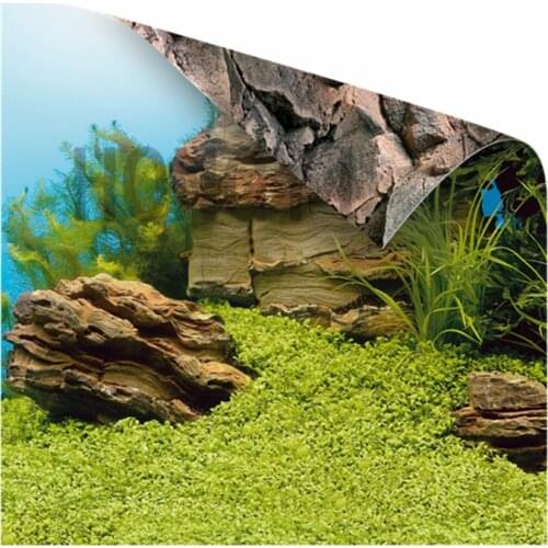 JUWEL 1 piece fish tank background painting double sided aquarium background poster decoration fish tank wall silicone oil
