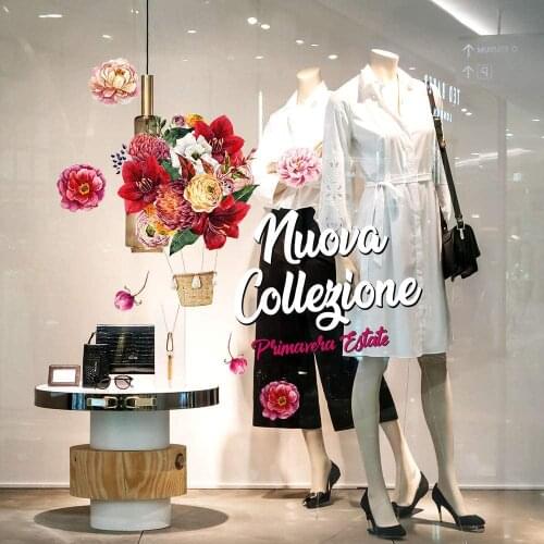 Kina UVNC0054 window sticker new spring-measurement 100x30 cm-showcases stores for new collection, stickers