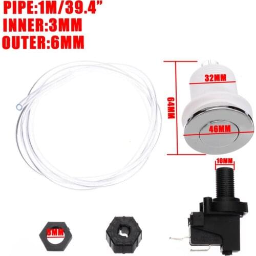 On Off Push Air Button Switch Jet Tool Set Bath Spa Tubing Kit Bathroom Tools Air Button 16A MAYITR