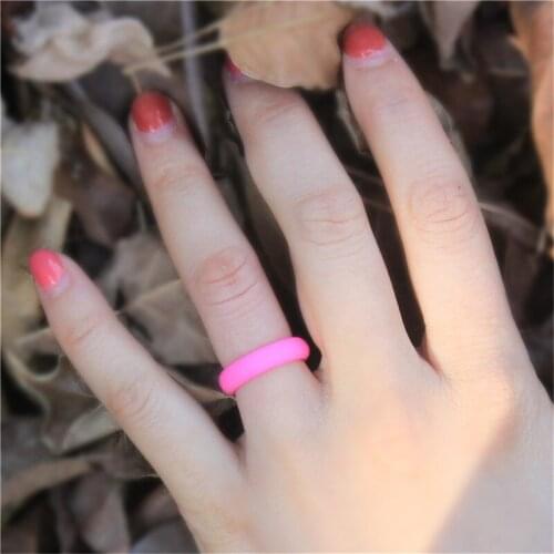 15.3cm Food Grade Silicone Rings For Women Wedding Rubber Bands Hypoallergenic Flexible Silicone Finger Ring