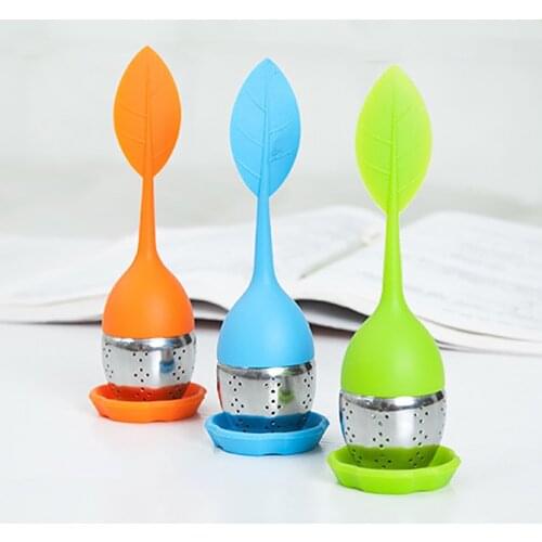 Stainless Steel Food Grade Silicone Healthy Creative Fashion Tea Leakage, Home Living Travel Gift Tea Filter Tea Set Accessories