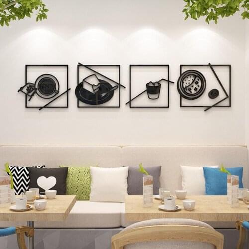 WS114 Creative wall sticker acrylic background wall 3d three-dimensional wall sticker wall sticker milk tea shop cake baking