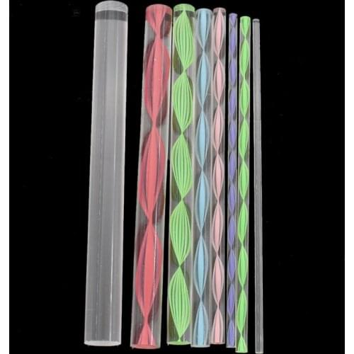 Lychee Life 8Pcs/lot Pottery Ceramics Tools Reusable Plastic Acrylic Rods Clay Tool Set Carving Modeling Kit Art Crafts