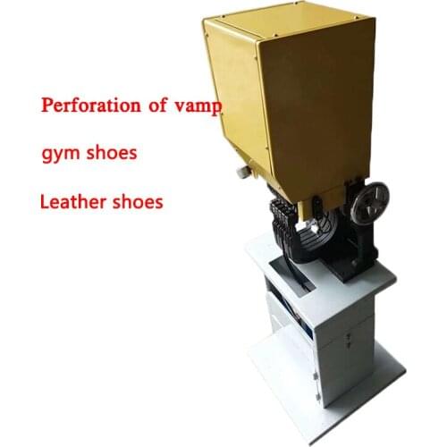 Vamp Leather Sneakers Leather Shoes Punch Machine Perforated Shoelace Hole Position Perforated Vamp Pinhole Punch Machine 220V