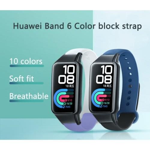 Strap For Huawei Band 6 Personalized color matching wristband For Honor Band 6 watch accessories UTHAI S32