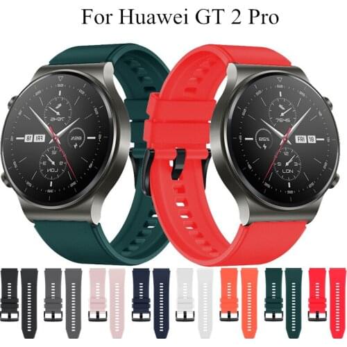 Sports Silicone Band For Huawei Watch GT 2 Pro Strap Official Style Watchband For huawei gt2 pro Wristband Replace Bracelet