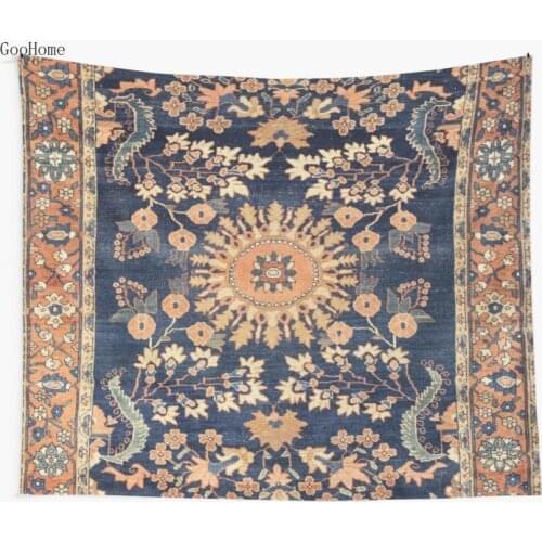 Sarouk Persian Floral Rug Wall Tapestry Cover Beach Towel Throw Blanket Picnic Yoga Mat Home Decoration