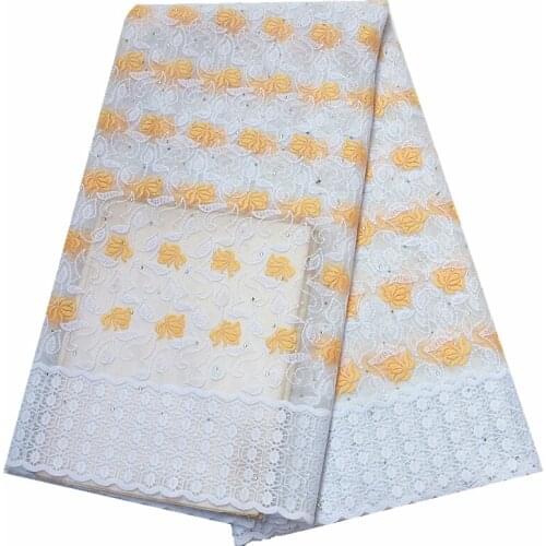 Latest lace fabric 2019 high quality french lace fabric with stones 5yards per piece nigerian african lace fabric african fabric