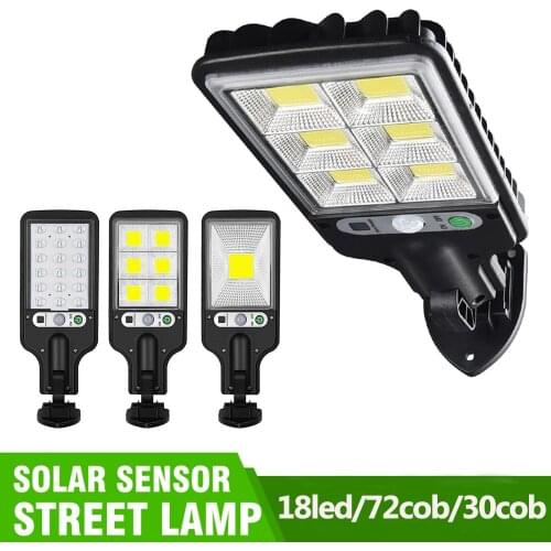 Solar Powered LED/COB Road Lamp Outdoor Waterproof Pathway Wall Light Induction Smart Motion-Sensor Lights 3-Modes#20