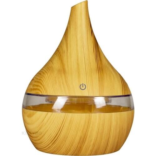 300ML USB Electric Aroma Air Diffuser Wood Ultrasonic Air Humidifier Essential Oil Aromatherapy Cool Mist Maker For Home