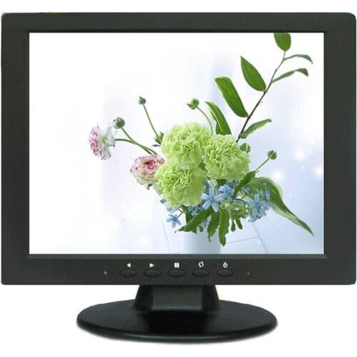 10.4" Inch Metal Case CCTV LCD Monitor, Multi-Function Security Monitor 800*600 Monitor With AV/BNC/VGA/HDMI/USB Interface