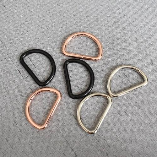 100 pcs/pack 32mm Metal High Quality Chain D Ring Buckle Hand Bag Purse Strap Belt Dog Collar Clasp DIY Heavy Duty